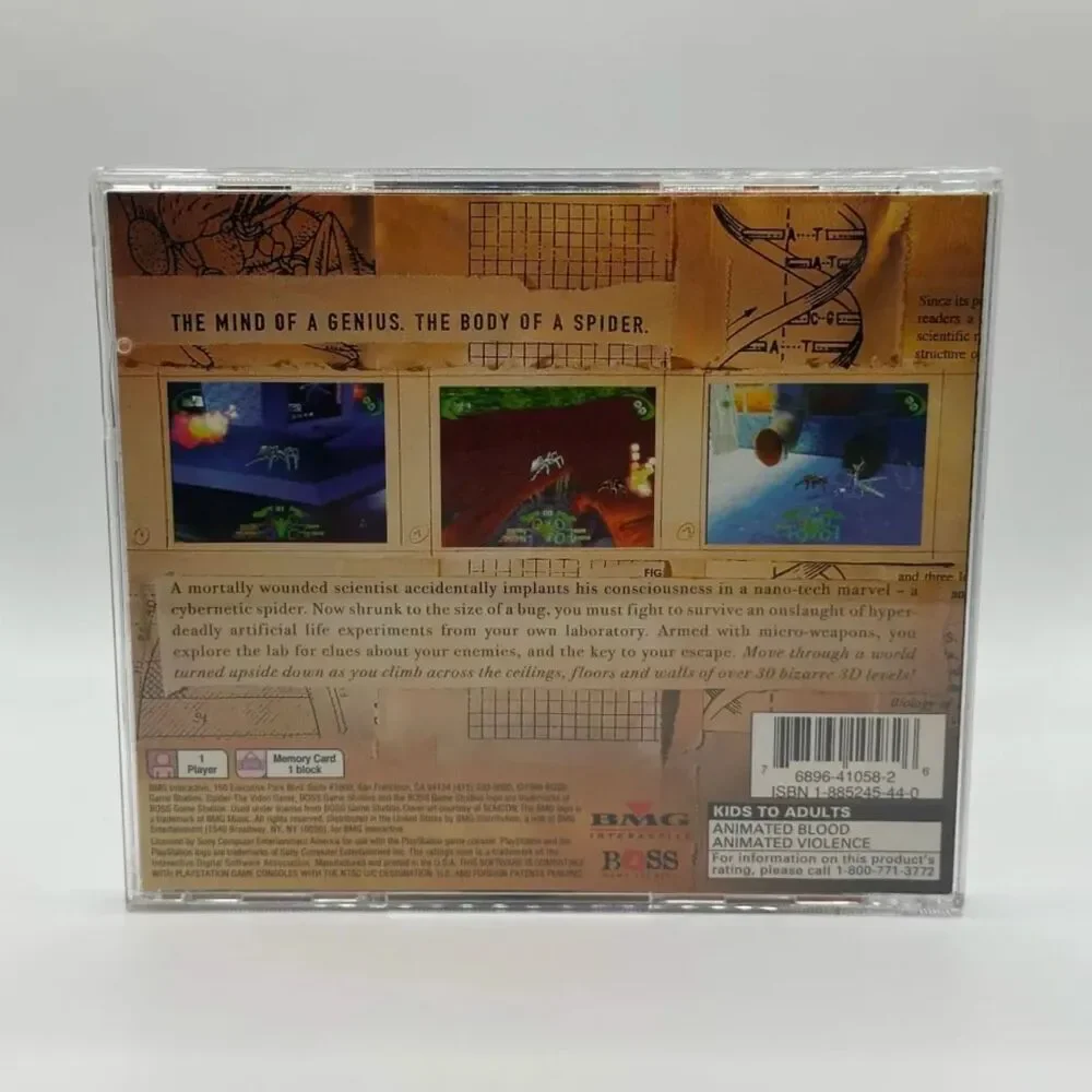Spiders The Video Game Sony Playstation 1 CIB + Reg Card